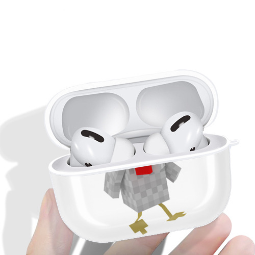 マインクラフト ブロックの世界 Minecraft MC Block world 【AirPods Pro用】ハードシェル保護ケース 耐衝撃・防指紋・カラビナ付き商品仕様