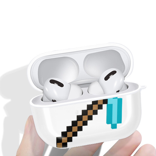 マインクラフト ブロックの世界 Minecraft MC Block world 【AirPods Pro用】ハードシェル保護ケース 耐衝撃・防指紋・カラビナ付き商品仕様