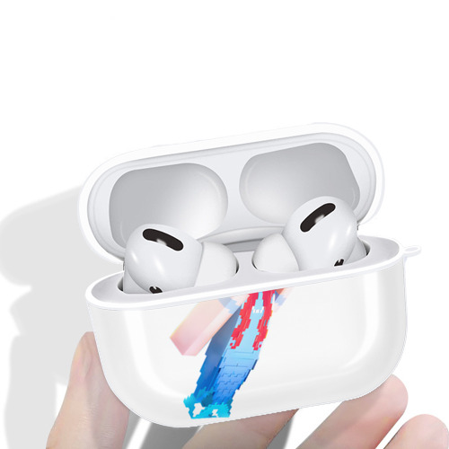 マインクラフト ブロックの世界 Minecraft MC Block world 【AirPods Pro用】ハードシェル保護ケース 耐衝撃・防指紋・カラビナ付き商品仕様
