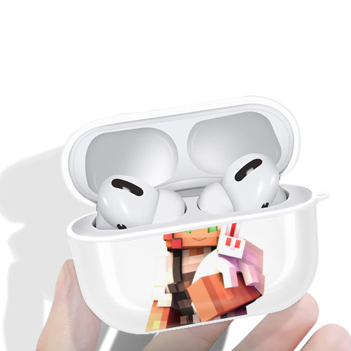 マインクラフト ブロックの世界 Minecraft MC Block world 【AirPods Pro用】ハードシェル保護ケース 耐衝撃・防指紋・カラビナ付き商品仕様