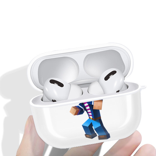 マインクラフト ブロックの世界 Minecraft MC Block world 【AirPods Pro用】ハードシェル保護ケース 耐衝撃・防指紋・カラビナ付き商品仕様