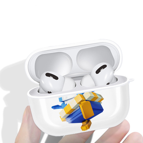 マインクラフト ブロックの世界 Minecraft MC Block world 【AirPods Pro用】ハードシェル保護ケース 耐衝撃・防指紋・カラビナ付き商品仕様