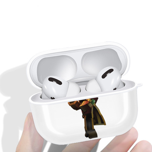 マインクラフト ブロックの世界 Minecraft MC Block world 【AirPods Pro用】ハードシェル保護ケース 耐衝撃・防指紋・カラビナ付き商品仕様
