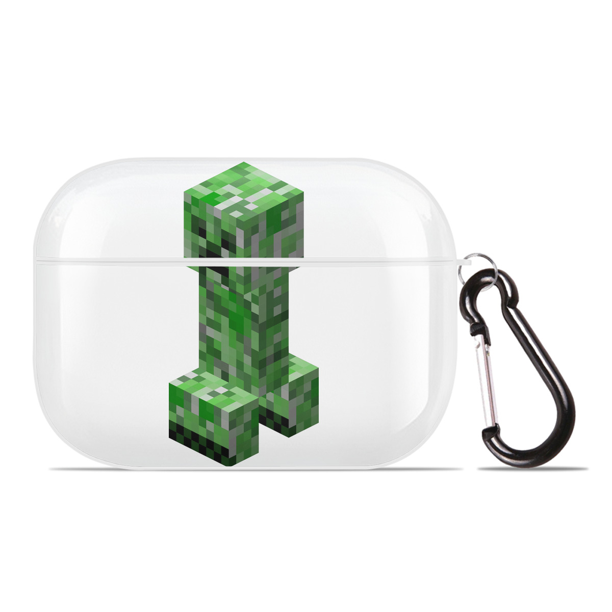 （画像用） マインクラフト ブロックの世界 Minecraft MC Block world 【AirPods Pro用】ハードシェル保護ケース 耐衝撃・防指紋・カラビナ付き商品仕様