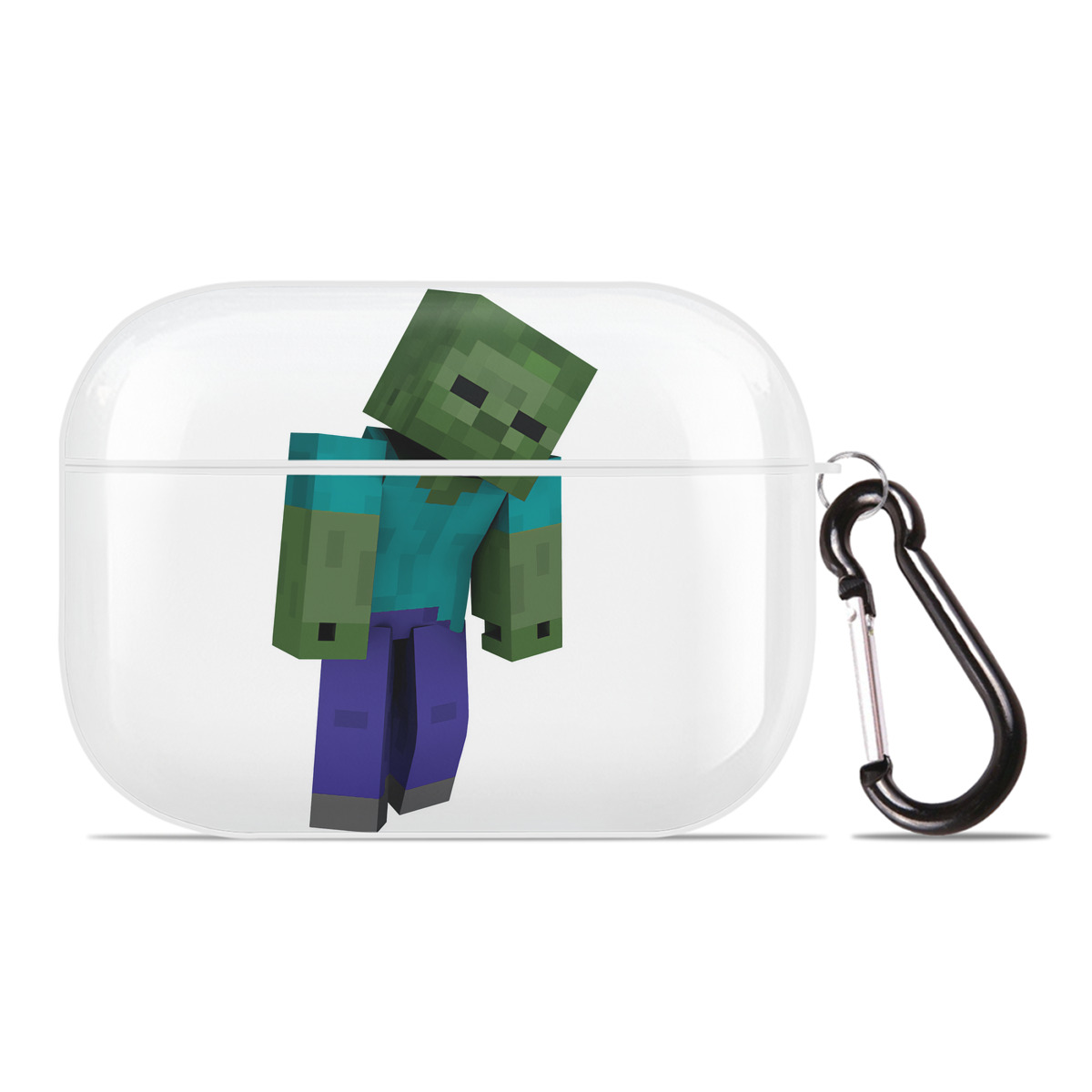 （画像用） マインクラフト ブロックの世界 Minecraft MC Block world 【AirPods Pro用】ハードシェル保護ケース 耐衝撃・防指紋・カラビナ付き商品仕様