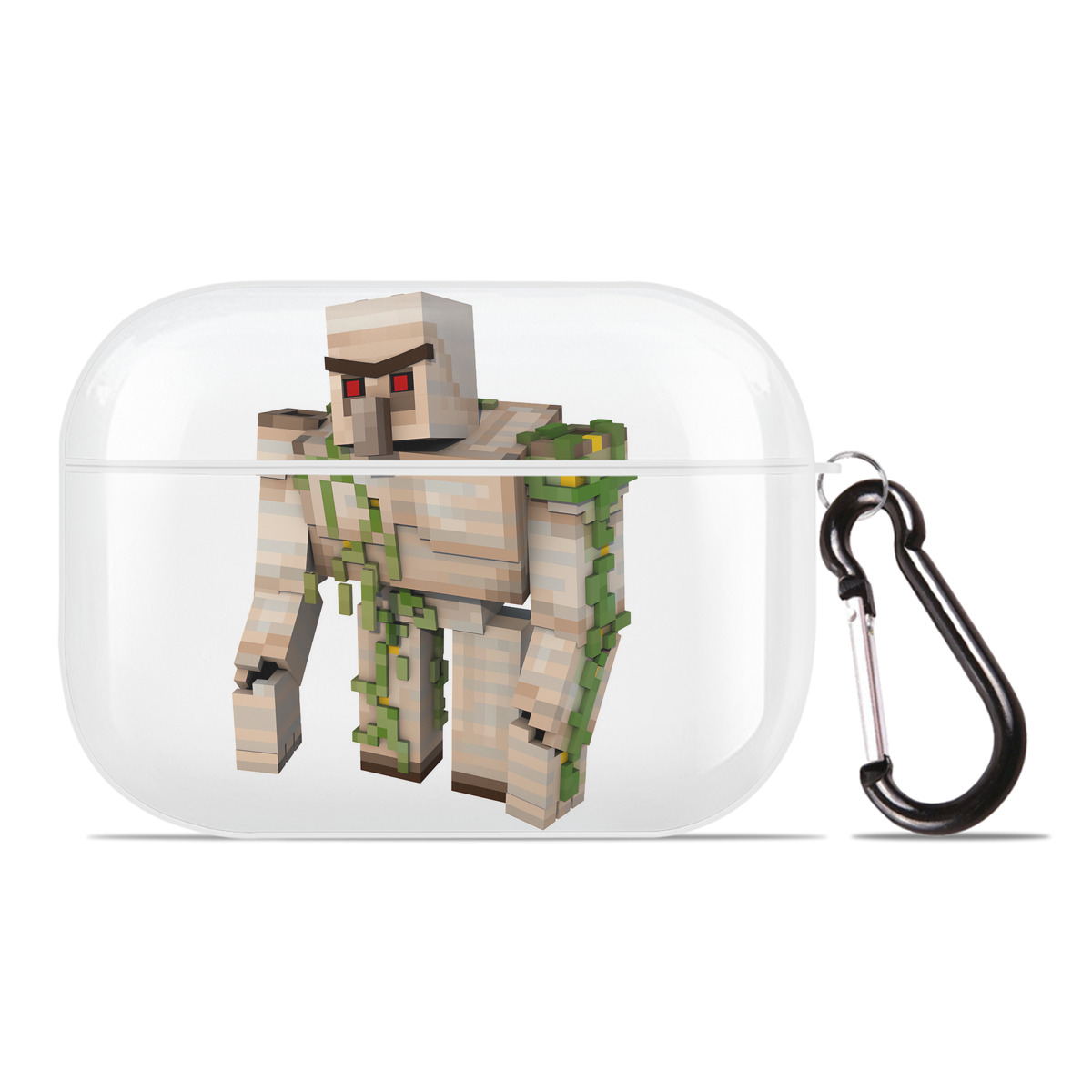 （画像用） マインクラフト ブロックの世界 Minecraft MC Block world 【AirPods Pro用】ハードシェル保護ケース 耐衝撃・防指紋・カラビナ付き商品仕様