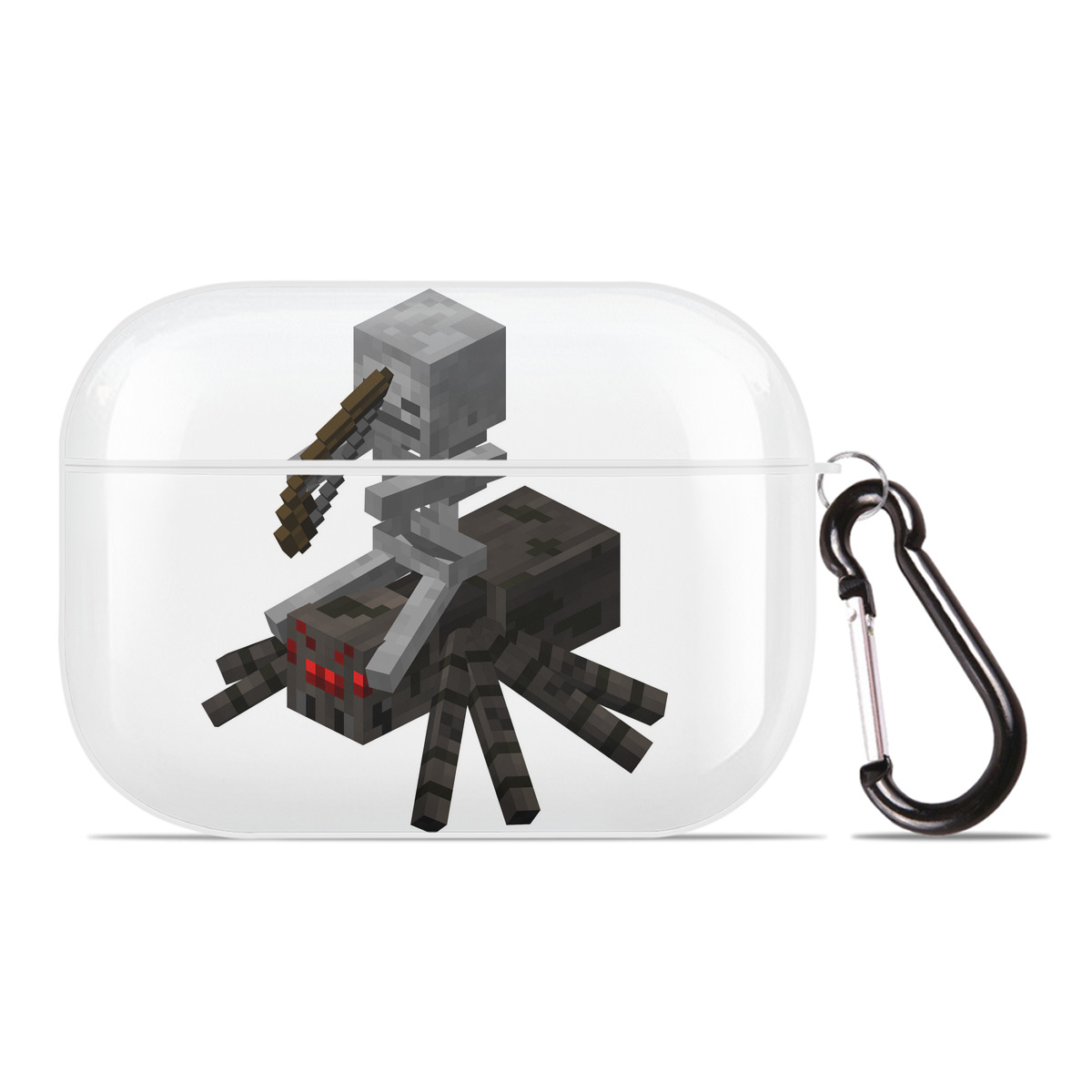 （画像用） マインクラフト ブロックの世界 Minecraft MC Block world 【AirPods Pro用】ハードシェル保護ケース 耐衝撃・防指紋・カラビナ付き商品仕様