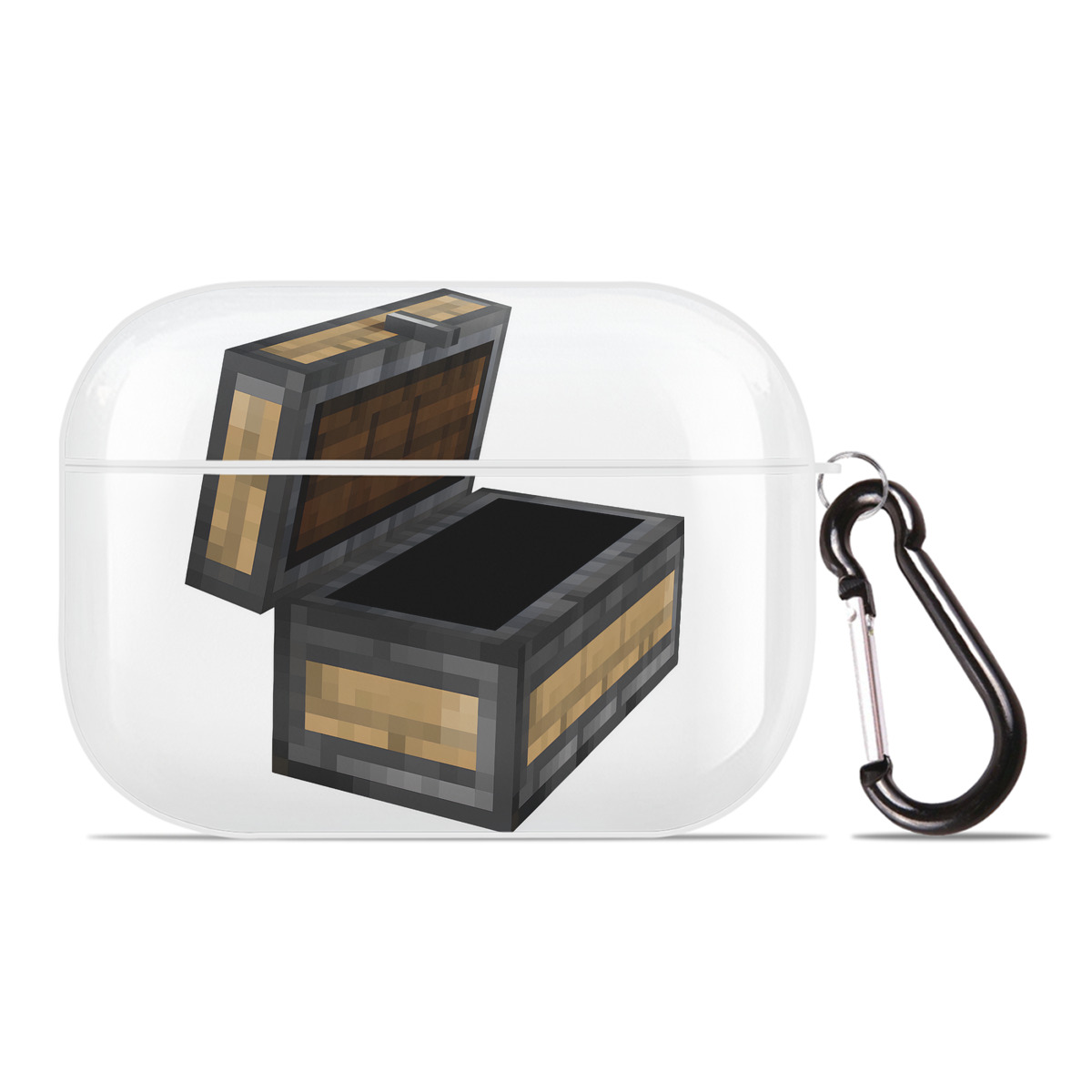 （画像用） マインクラフト ブロックの世界 Minecraft MC Block world 【AirPods Pro用】ハードシェル保護ケース 耐衝撃・防指紋・カラビナ付き商品仕様