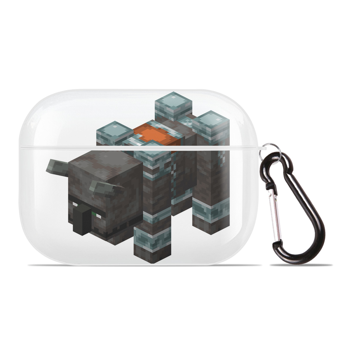 （画像用） マインクラフト ブロックの世界 Minecraft MC Block world 【AirPods Pro用】ハードシェル保護ケース 耐衝撃・防指紋・カラビナ付き商品仕様