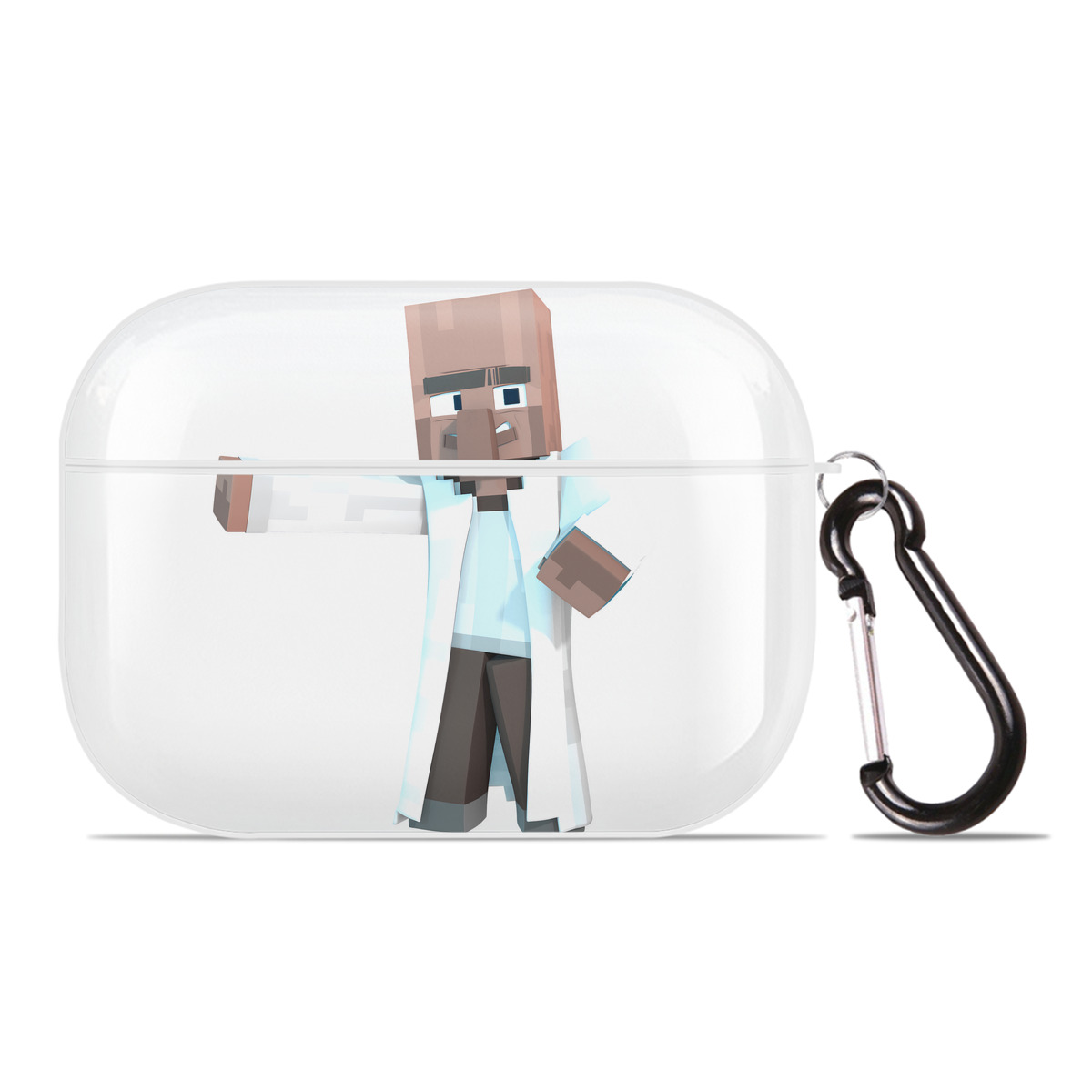 （画像用） マインクラフト ブロックの世界 Minecraft MC Block world 【AirPods Pro用】ハードシェル保護ケース 耐衝撃・防指紋・カラビナ付き商品仕様