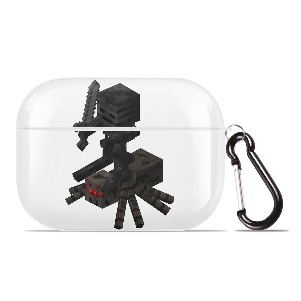 （画像用） マインクラフト ブロックの世界 Minecraft MC Block world 【AirPods Pro用】ハードシェル保護ケース 耐衝撃・防指紋・カラビナ付き商品仕様