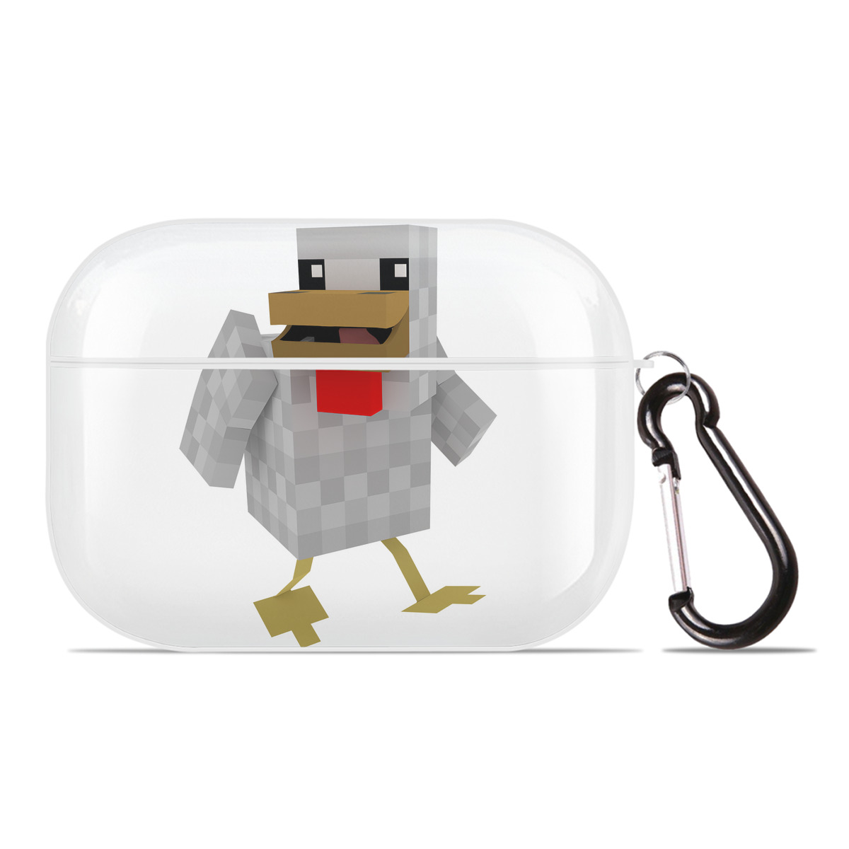 （画像用） マインクラフト ブロックの世界 Minecraft MC Block world 【AirPods Pro用】ハードシェル保護ケース 耐衝撃・防指紋・カラビナ付き商品仕様