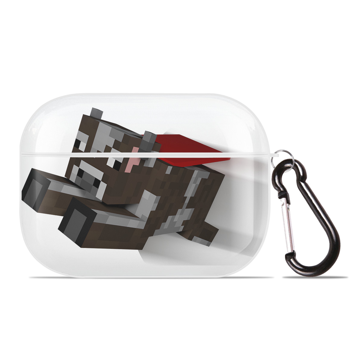 （画像用） マインクラフト ブロックの世界 Minecraft MC Block world 【AirPods Pro用】ハードシェル保護ケース 耐衝撃・防指紋・カラビナ付き商品仕様