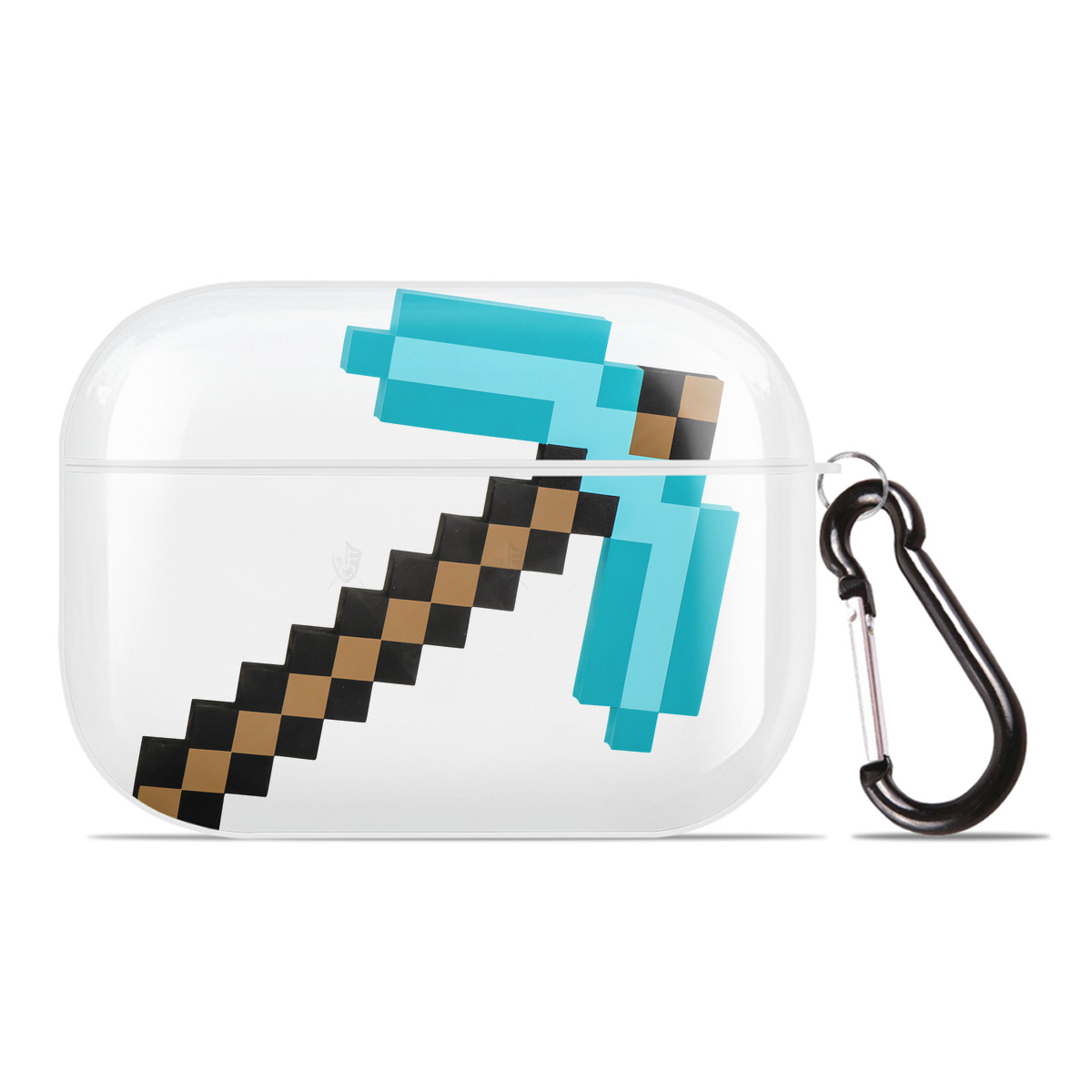 （画像用） マインクラフト ブロックの世界 Minecraft MC Block world 【AirPods Pro用】ハードシェル保護ケース 耐衝撃・防指紋・カラビナ付き商品仕様