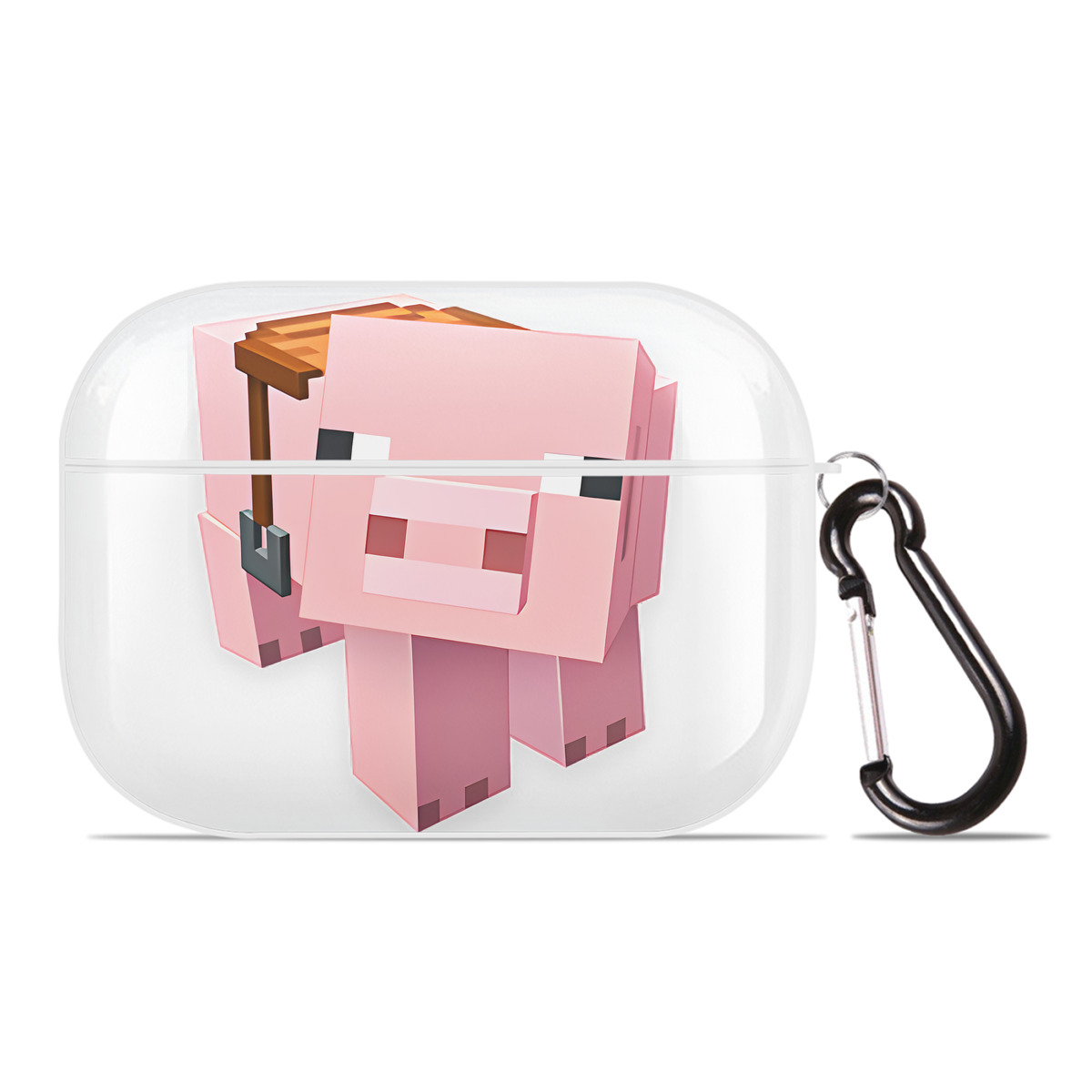 （画像用） マインクラフト ブロックの世界 Minecraft MC Block world 【AirPods Pro用】ハードシェル保護ケース 耐衝撃・防指紋・カラビナ付き商品仕様