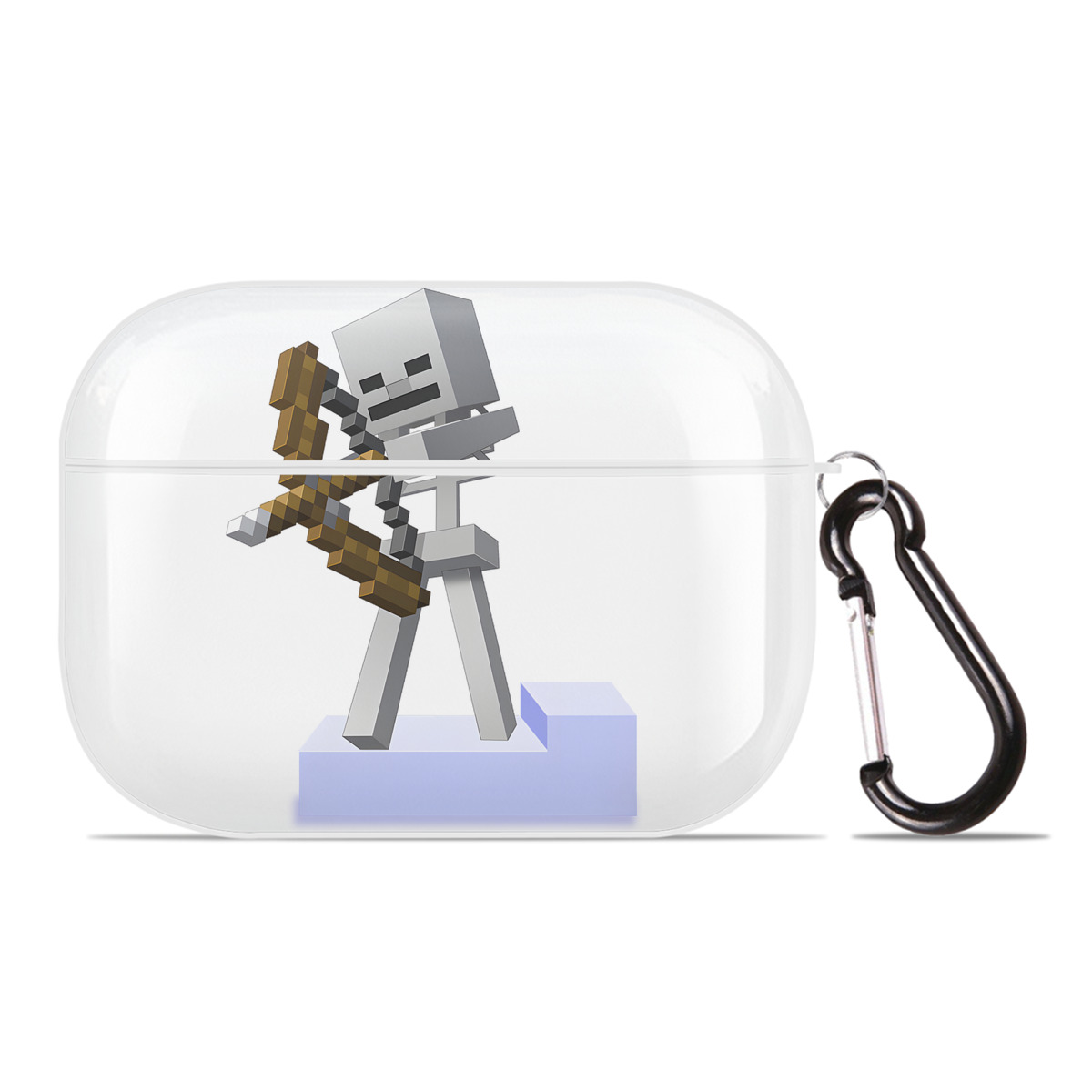 （画像用） マインクラフト ブロックの世界 Minecraft MC Block world 【AirPods Pro用】ハードシェル保護ケース 耐衝撃・防指紋・カラビナ付き商品仕様