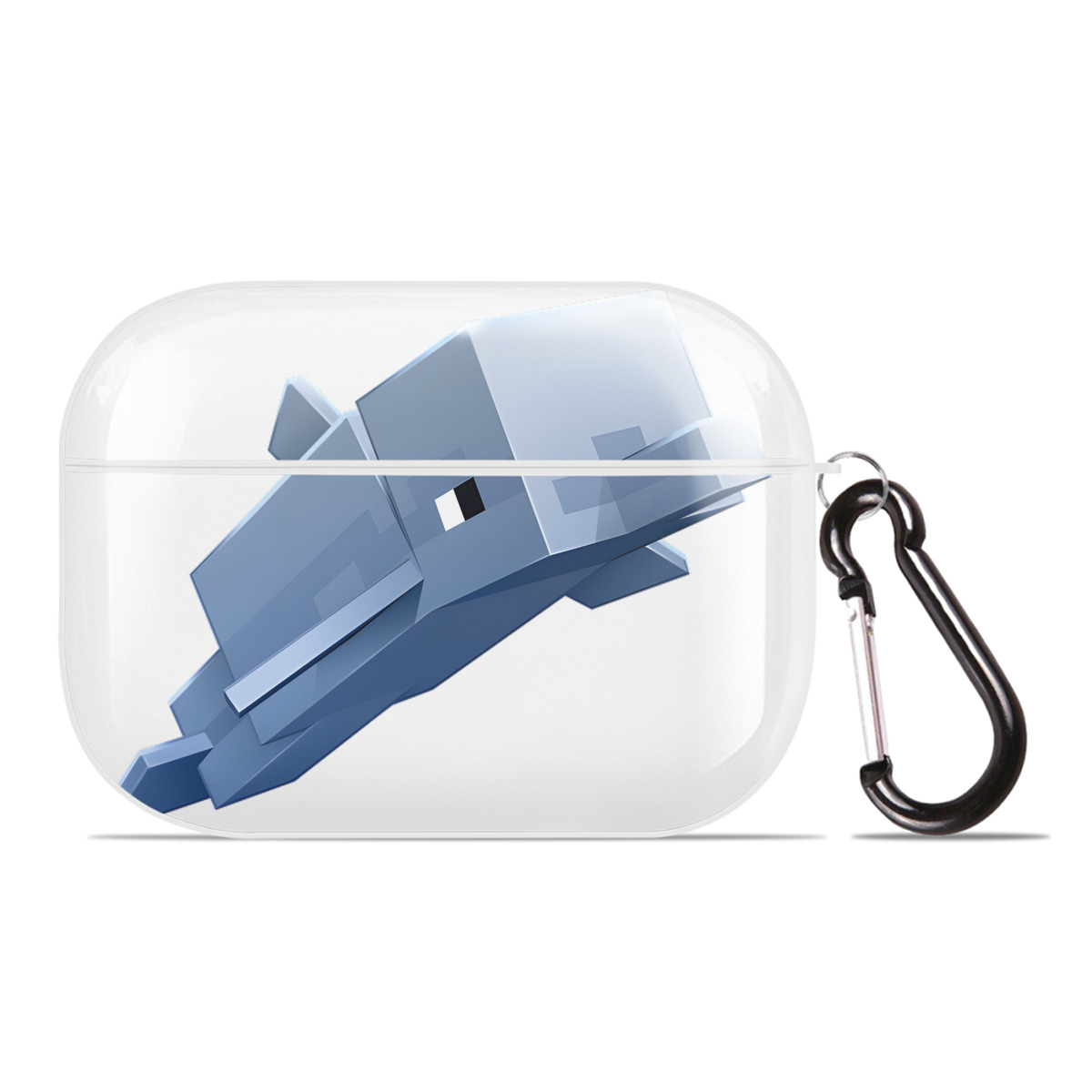 （画像用） マインクラフト ブロックの世界 Minecraft MC Block world 【AirPods Pro用】ハードシェル保護ケース 耐衝撃・防指紋・カラビナ付き商品仕様