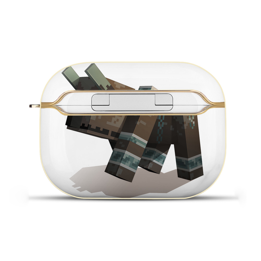 （画像用） マインクラフト ブロックの世界 Minecraft MC Block world 【AirPods Pro用】ハードシェル保護ケース｜耐衝撃・防指紋・カラビナ付き商品仕様
