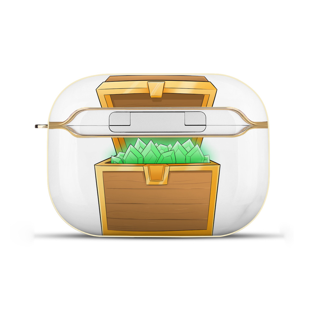（画像用） マインクラフト ブロックの世界 Minecraft MC Block world 【AirPods Pro用】ハードシェル保護ケース｜耐衝撃・防指紋・カラビナ付き商品仕様