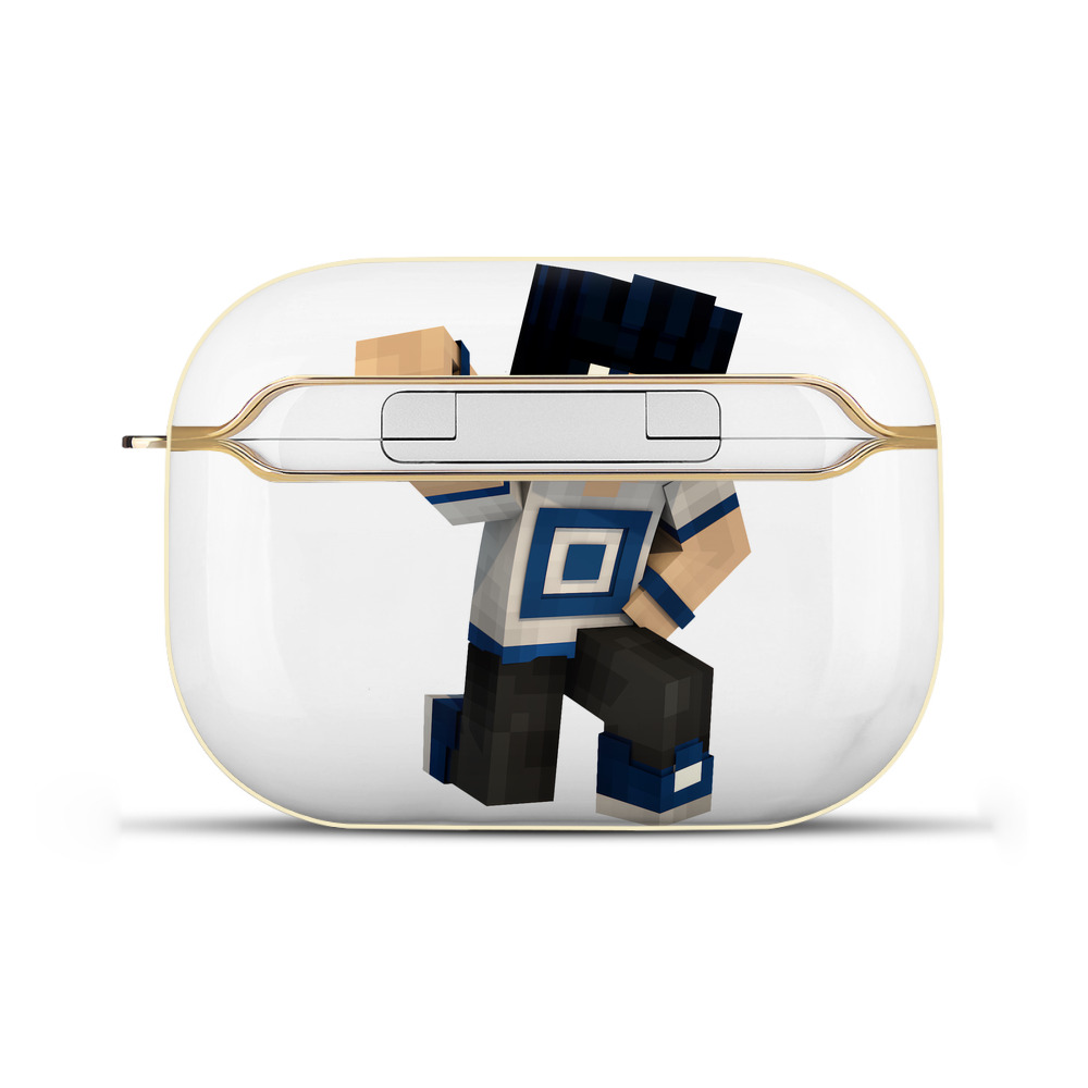 （画像用） マインクラフト ブロックの世界 Minecraft MC Block world 【AirPods Pro用】ハードシェル保護ケース｜耐衝撃・防指紋・カラビナ付き商品仕様