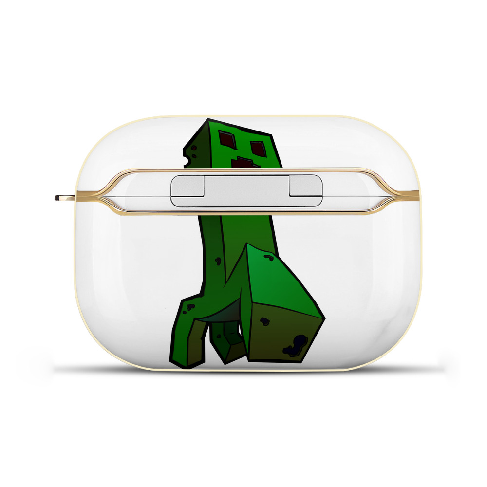 （画像用） マインクラフト ブロックの世界 Minecraft MC Block world 【AirPods Pro用】ハードシェル保護ケース｜耐衝撃・防指紋・カラビナ付き商品仕様