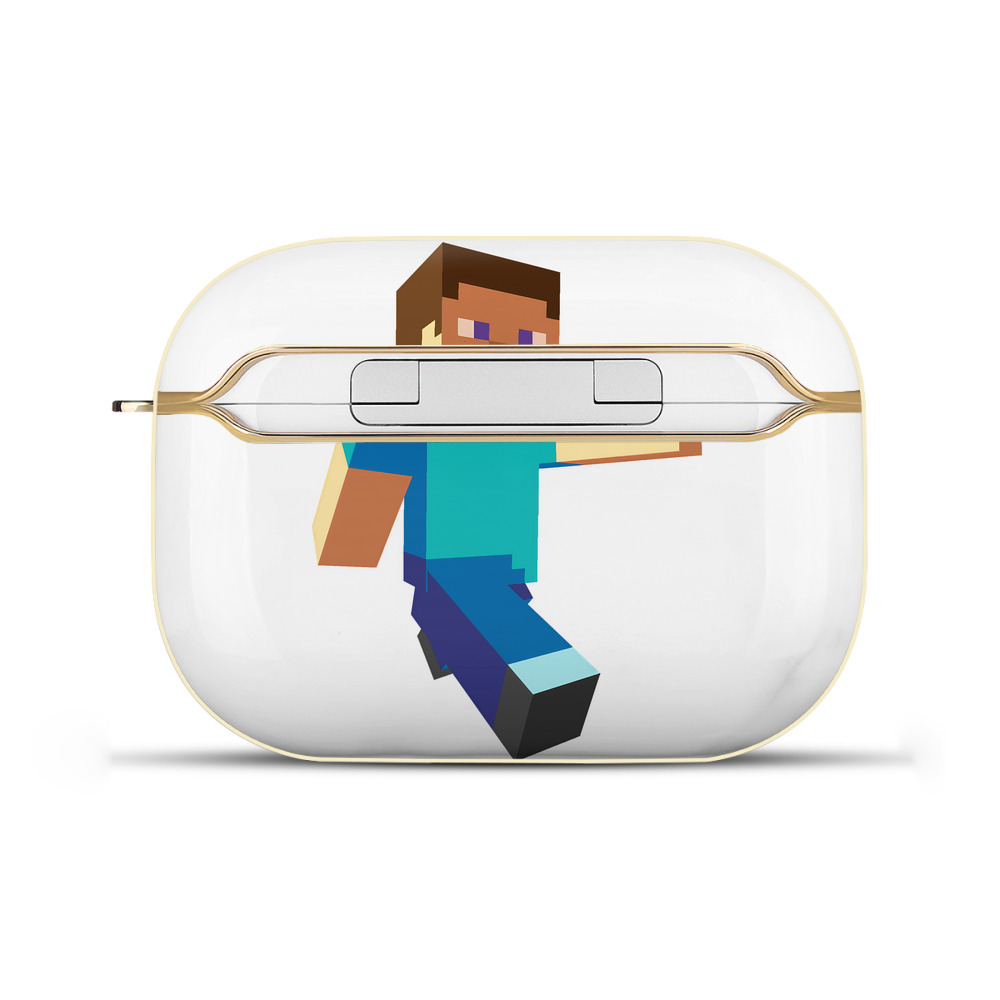 （画像用） マインクラフト ブロックの世界 Minecraft MC Block world 【AirPods Pro用】ハードシェル保護ケース｜耐衝撃・防指紋・カラビナ付き商品仕様