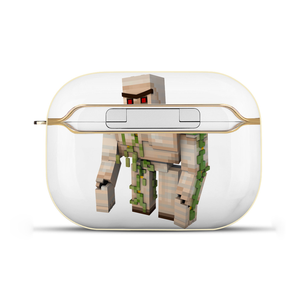 （画像用） マインクラフト ブロックの世界 Minecraft MC Block world 【AirPods Pro用】ハードシェル保護ケース｜耐衝撃・防指紋・カラビナ付き商品仕様