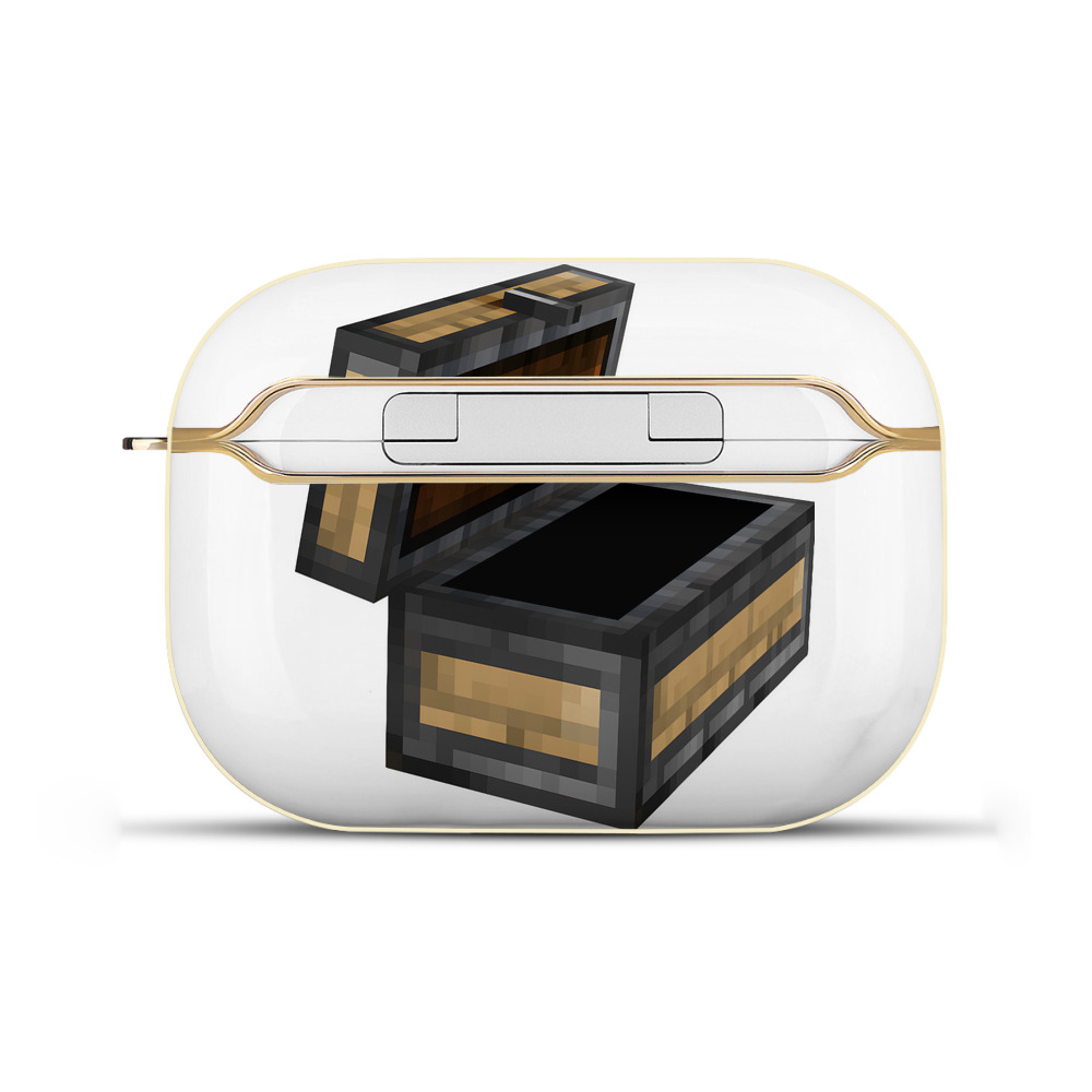 （画像用） マインクラフト ブロックの世界 Minecraft MC Block world 【AirPods Pro用】ハードシェル保護ケース｜耐衝撃・防指紋・カラビナ付き商品仕様