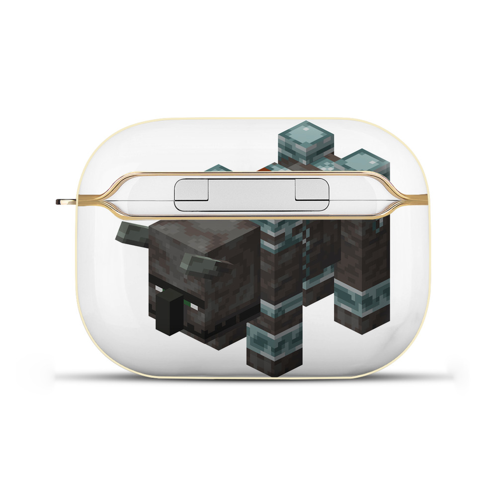 （画像用） マインクラフト ブロックの世界 Minecraft MC Block world 【AirPods Pro用】ハードシェル保護ケース｜耐衝撃・防指紋・カラビナ付き商品仕様