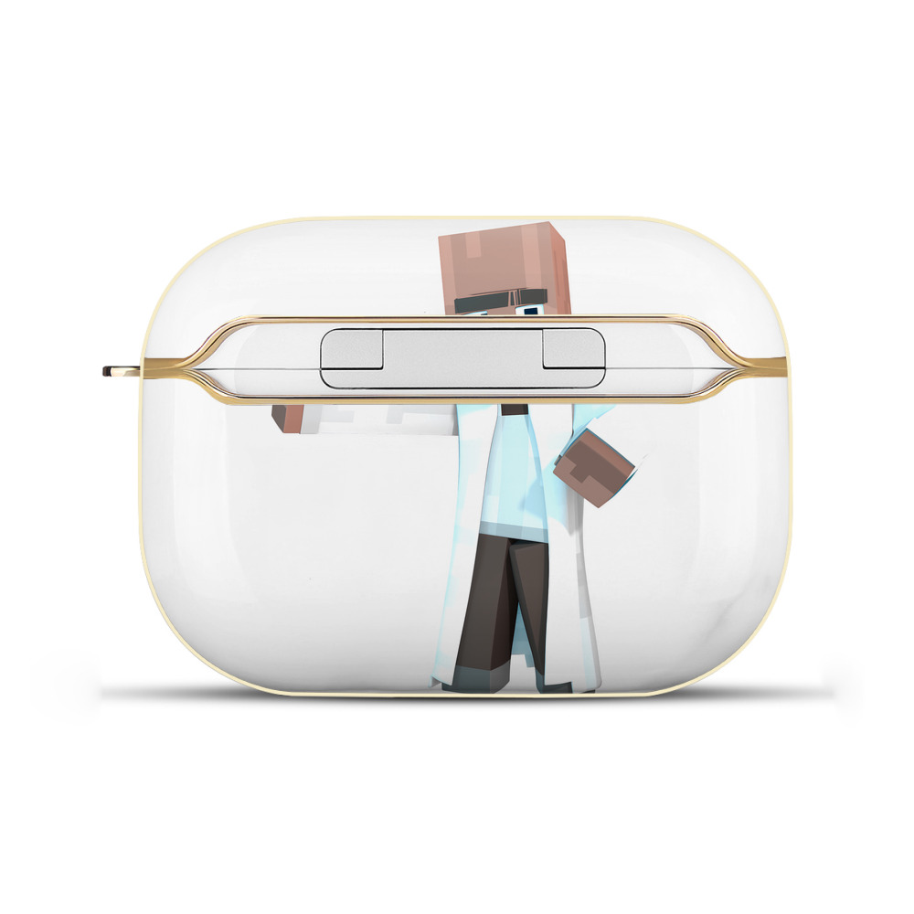 （画像用） マインクラフト ブロックの世界 Minecraft MC Block world 【AirPods Pro用】ハードシェル保護ケース｜耐衝撃・防指紋・カラビナ付き商品仕様