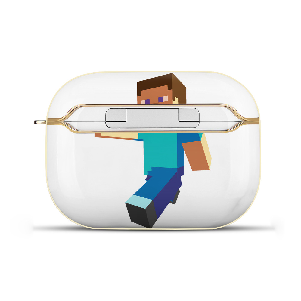 （画像用） マインクラフト ブロックの世界 Minecraft MC Block world 【AirPods Pro用】ハードシェル保護ケース｜耐衝撃・防指紋・カラビナ付き商品仕様