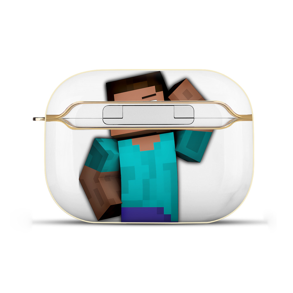 （画像用） マインクラフト ブロックの世界 Minecraft MC Block world 【AirPods Pro用】ハードシェル保護ケース｜耐衝撃・防指紋・カラビナ付き商品仕様