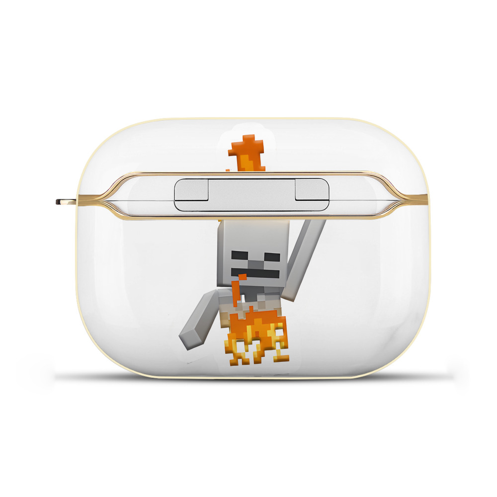 （画像用） マインクラフト ブロックの世界 Minecraft MC Block world 【AirPods Pro用】ハードシェル保護ケース｜耐衝撃・防指紋・カラビナ付き商品仕様