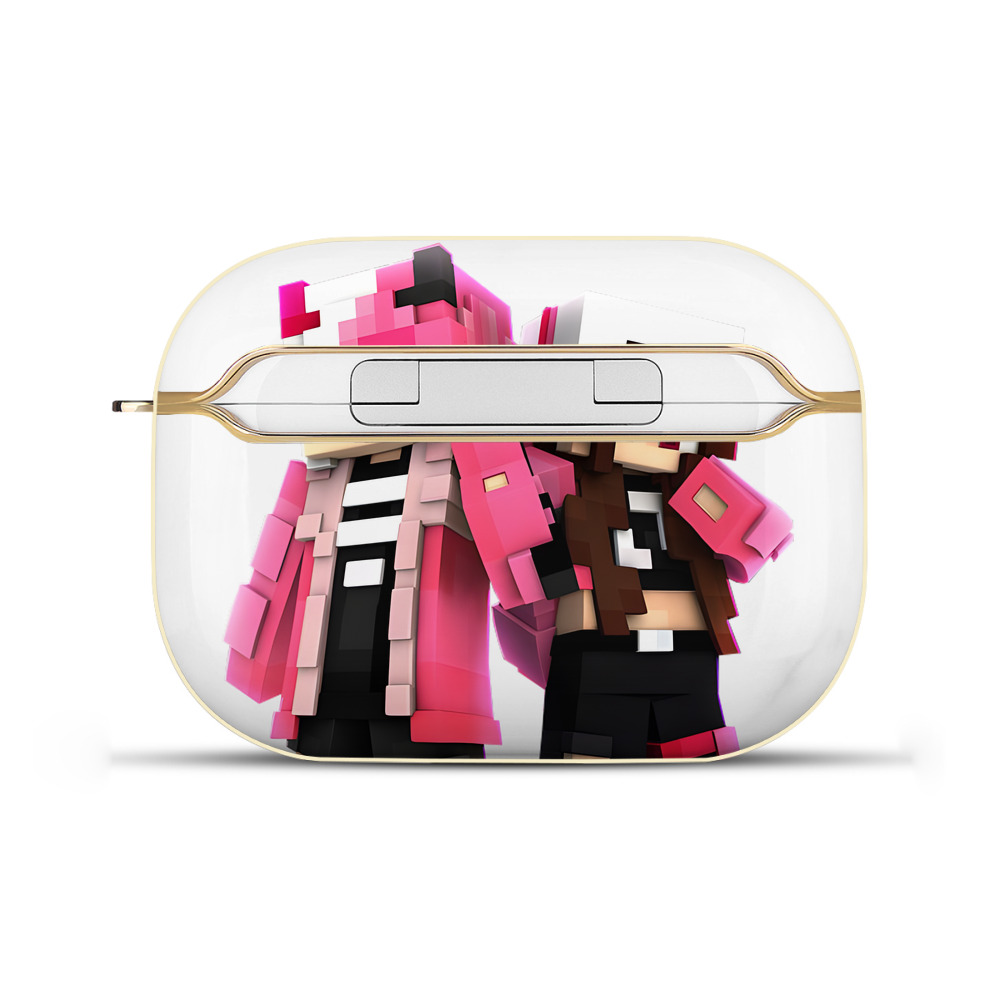（画像用） マインクラフト ブロックの世界 Minecraft MC Block world 【AirPods Pro用】ハードシェル保護ケース｜耐衝撃・防指紋・カラビナ付き商品仕様