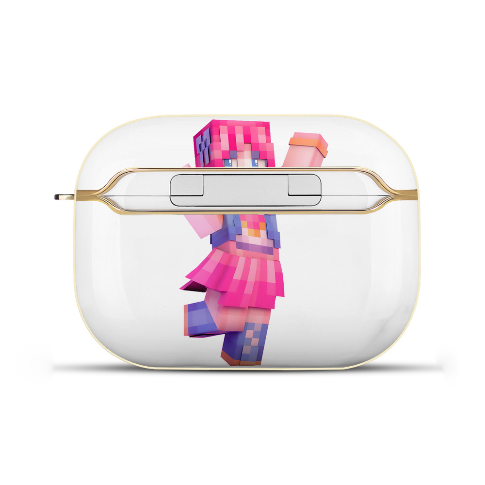 （画像用） マインクラフト ブロックの世界 Minecraft MC Block world 【AirPods Pro用】ハードシェル保護ケース｜耐衝撃・防指紋・カラビナ付き商品仕様