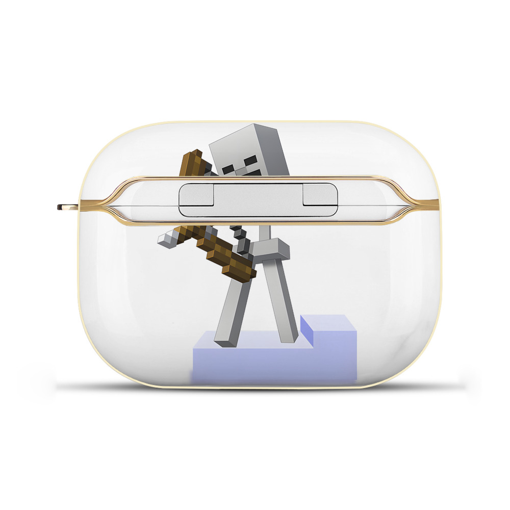 （画像用） マインクラフト ブロックの世界 Minecraft MC Block world 【AirPods Pro用】ハードシェル保護ケース｜耐衝撃・防指紋・カラビナ付き商品仕様