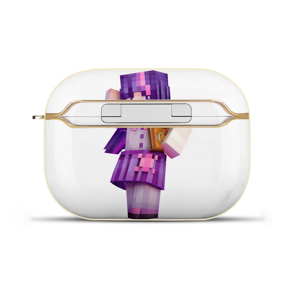 （画像用） マインクラフト ブロックの世界 Minecraft MC Block world 【AirPods Pro用】ハードシェル保護ケース｜耐衝撃・防指紋・カラビナ付き商品仕様