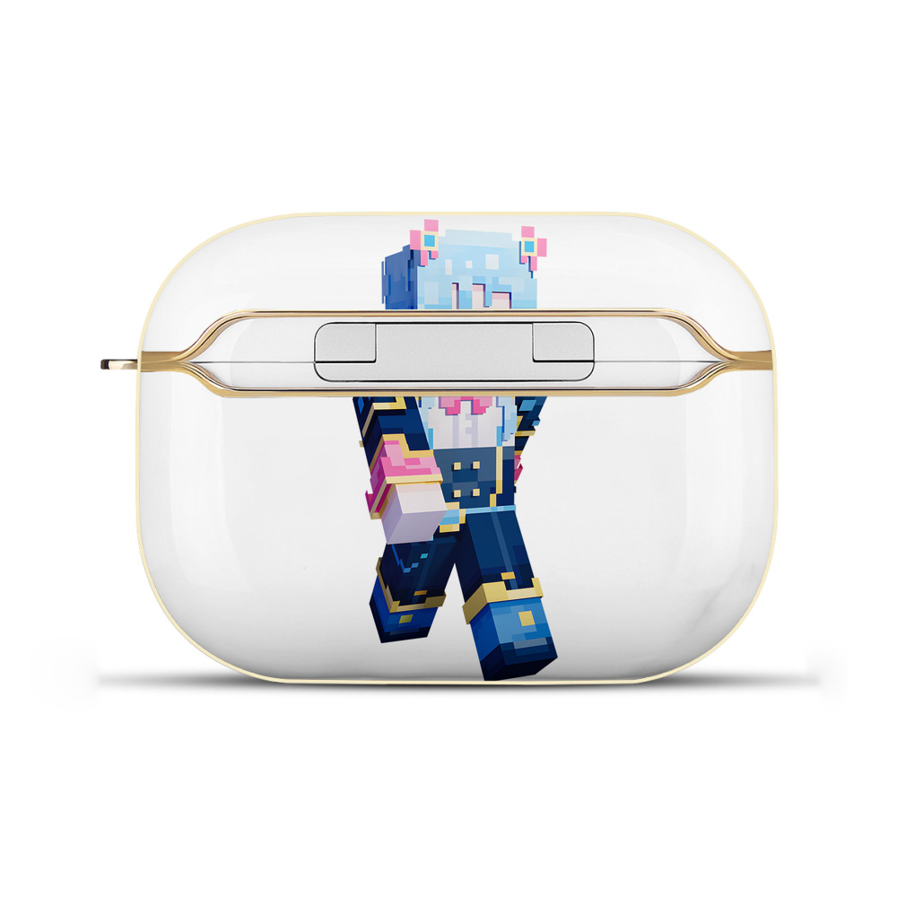 （画像用） マインクラフト ブロックの世界 Minecraft MC Block world 【AirPods Pro用】ハードシェル保護ケース｜耐衝撃・防指紋・カラビナ付き商品仕様