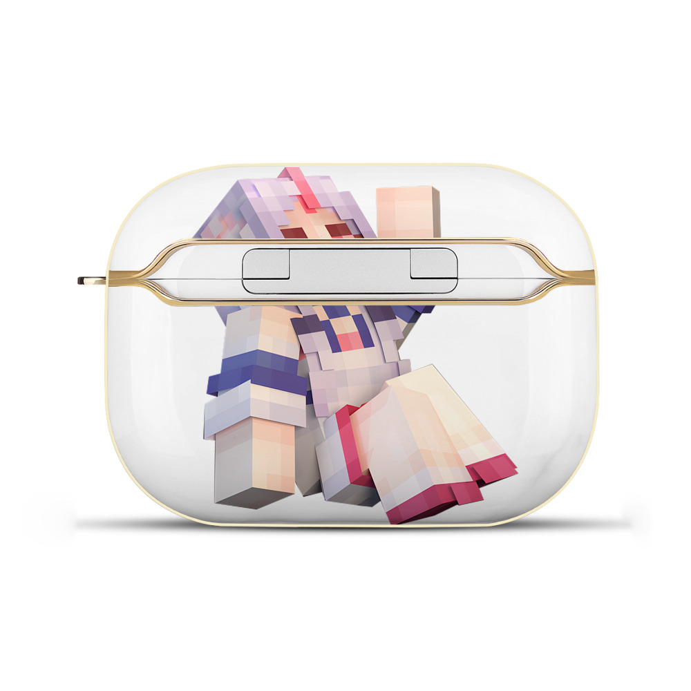 （画像用） マインクラフト ブロックの世界 Minecraft MC Block world 【AirPods Pro用】ハードシェル保護ケース｜耐衝撃・防指紋・カラビナ付き商品仕様