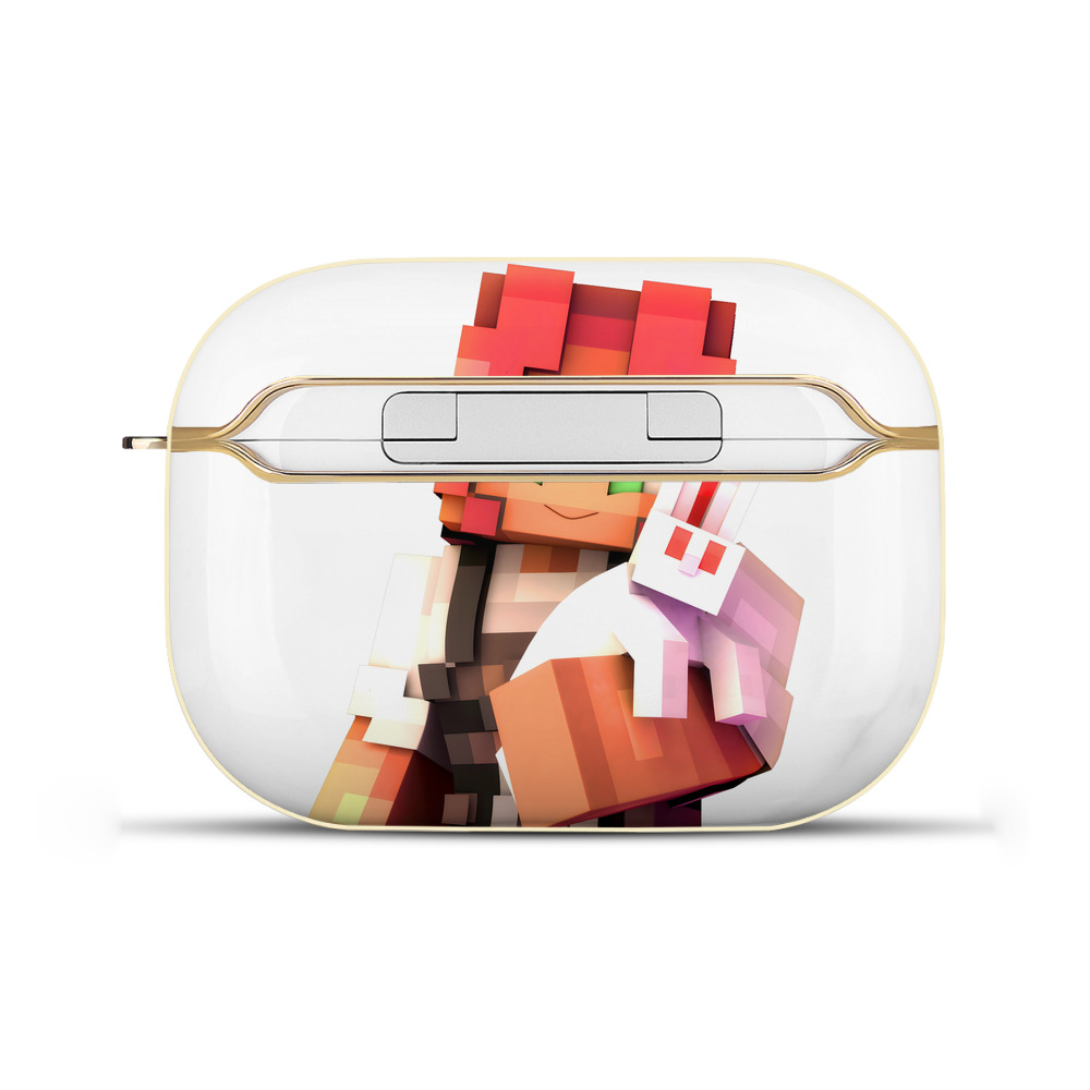 （画像用） マインクラフト ブロックの世界 Minecraft MC Block world 【AirPods Pro用】ハードシェル保護ケース｜耐衝撃・防指紋・カラビナ付き商品仕様
