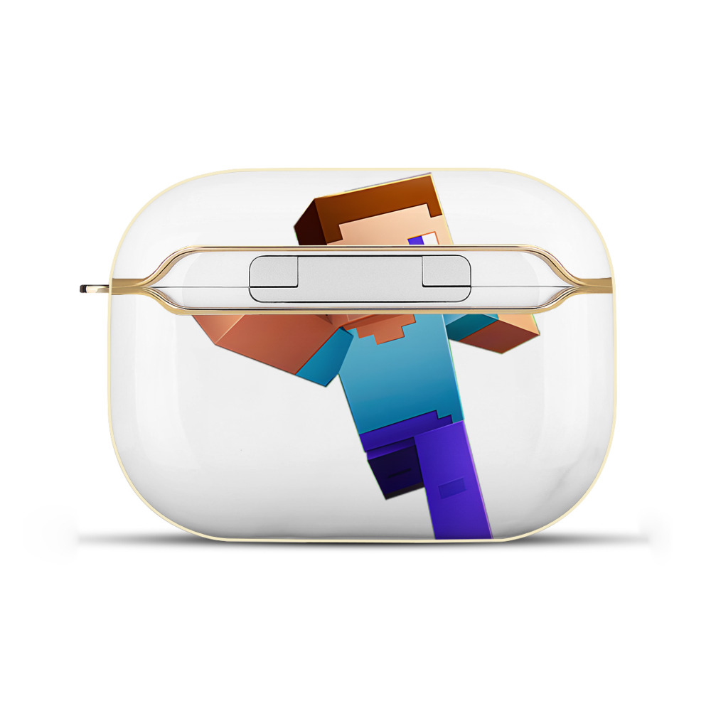 （画像用） マインクラフト ブロックの世界 Minecraft MC Block world 【AirPods Pro用】ハードシェル保護ケース｜耐衝撃・防指紋・カラビナ付き商品仕様