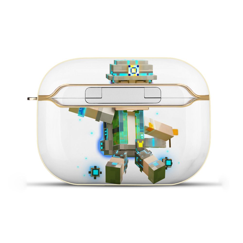 （画像用） マインクラフト ブロックの世界 Minecraft MC Block world 【AirPods Pro用】ハードシェル保護ケース｜耐衝撃・防指紋・カラビナ付き商品仕様