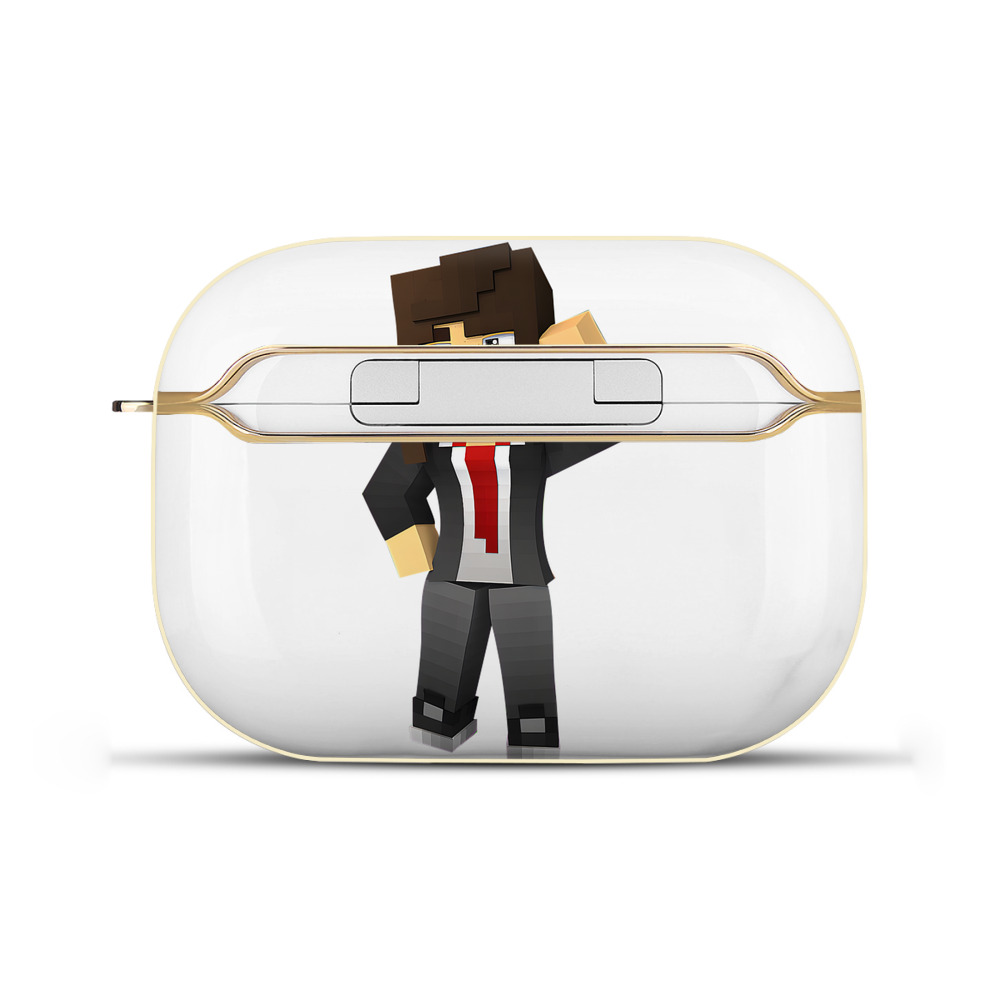 （画像用） マインクラフト ブロックの世界 Minecraft MC Block world 【AirPods Pro用】ハードシェル保護ケース｜耐衝撃・防指紋・カラビナ付き商品仕様