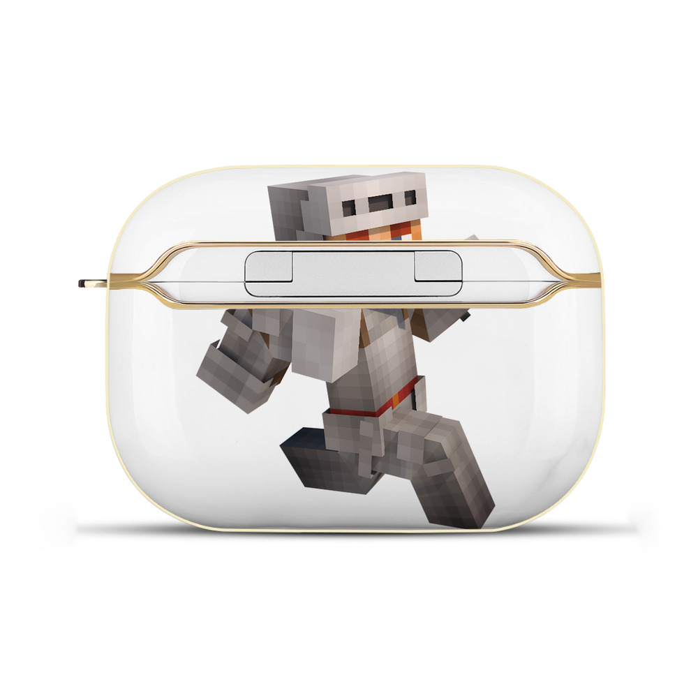 （画像用） マインクラフト ブロックの世界 Minecraft MC Block world 【AirPods Pro用】ハードシェル保護ケース｜耐衝撃・防指紋・カラビナ付き商品仕様