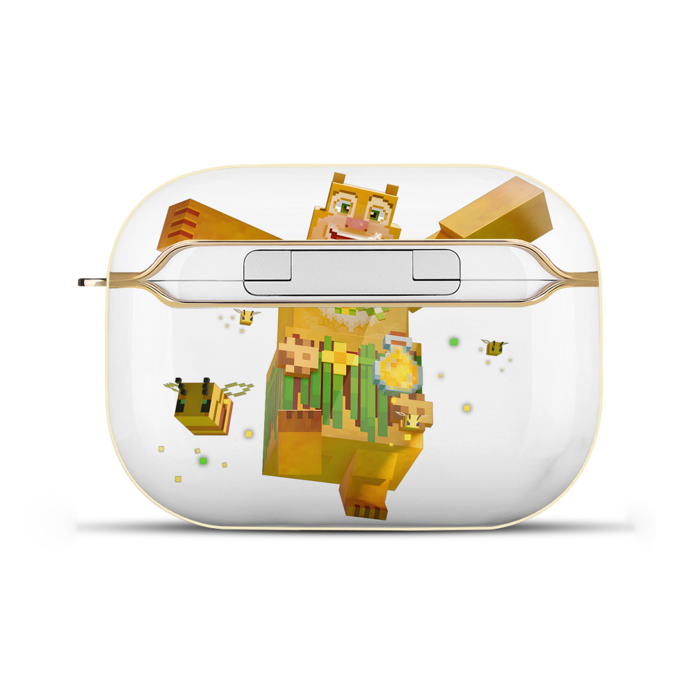 （画像用） マインクラフト ブロックの世界 Minecraft MC Block world 【AirPods Pro用】ハードシェル保護ケース｜耐衝撃・防指紋・カラビナ付き商品仕様