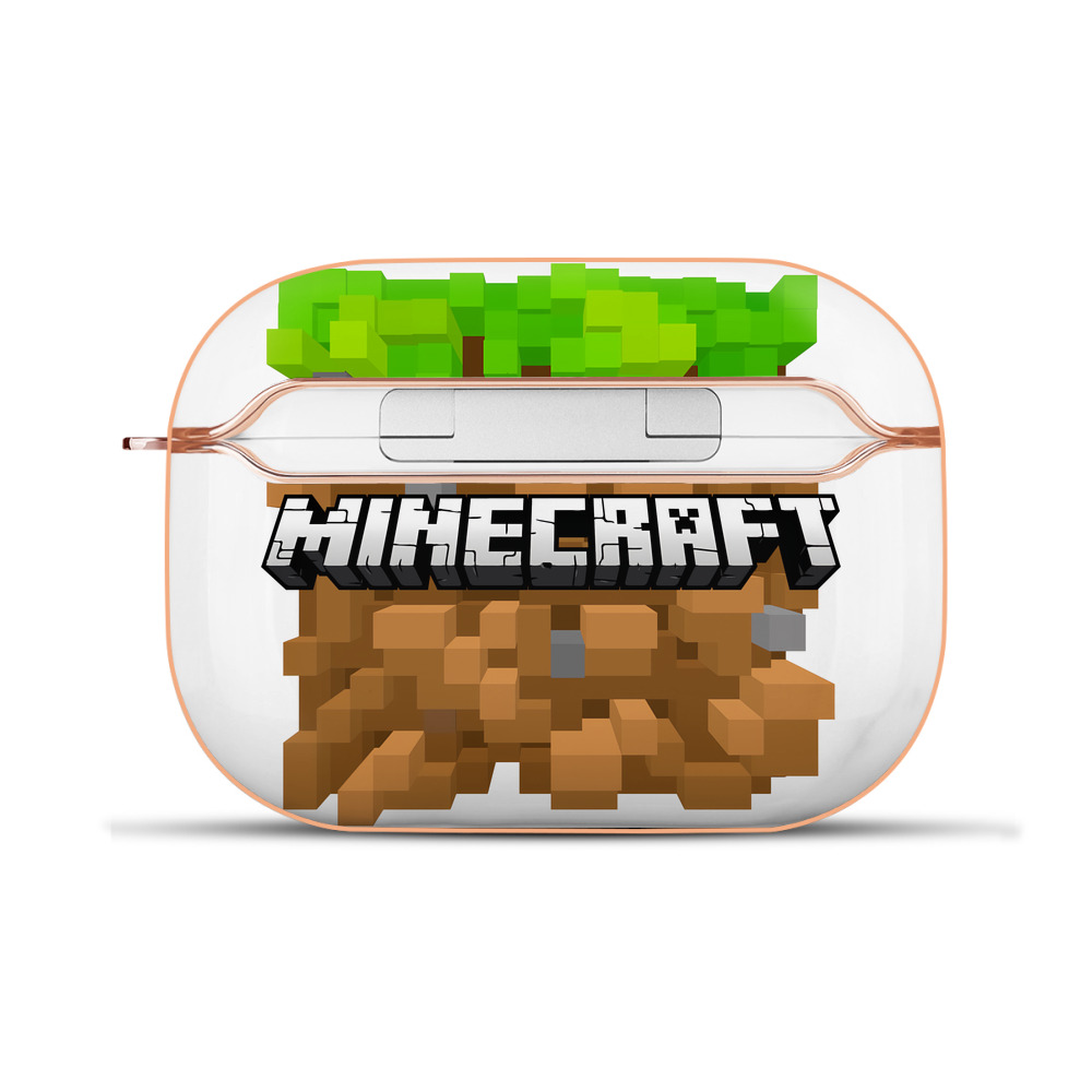 （画像用） マインクラフト ブロックの世界 Minecraft MC Block world 【AirPods Pro用】ハードシェル保護ケース｜耐衝撃・防指紋・カラビナ付き商品仕様