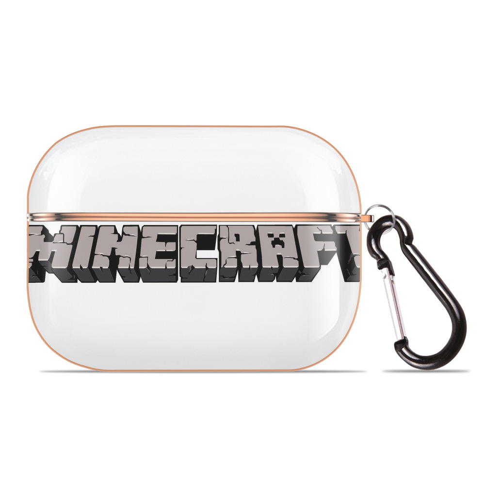 （画像用） マインクラフト ブロックの世界 Minecraft MC Block world 【AirPods Pro用】ハードシェル保護ケース｜耐衝撃・防指紋・カラビナ付き商品仕様