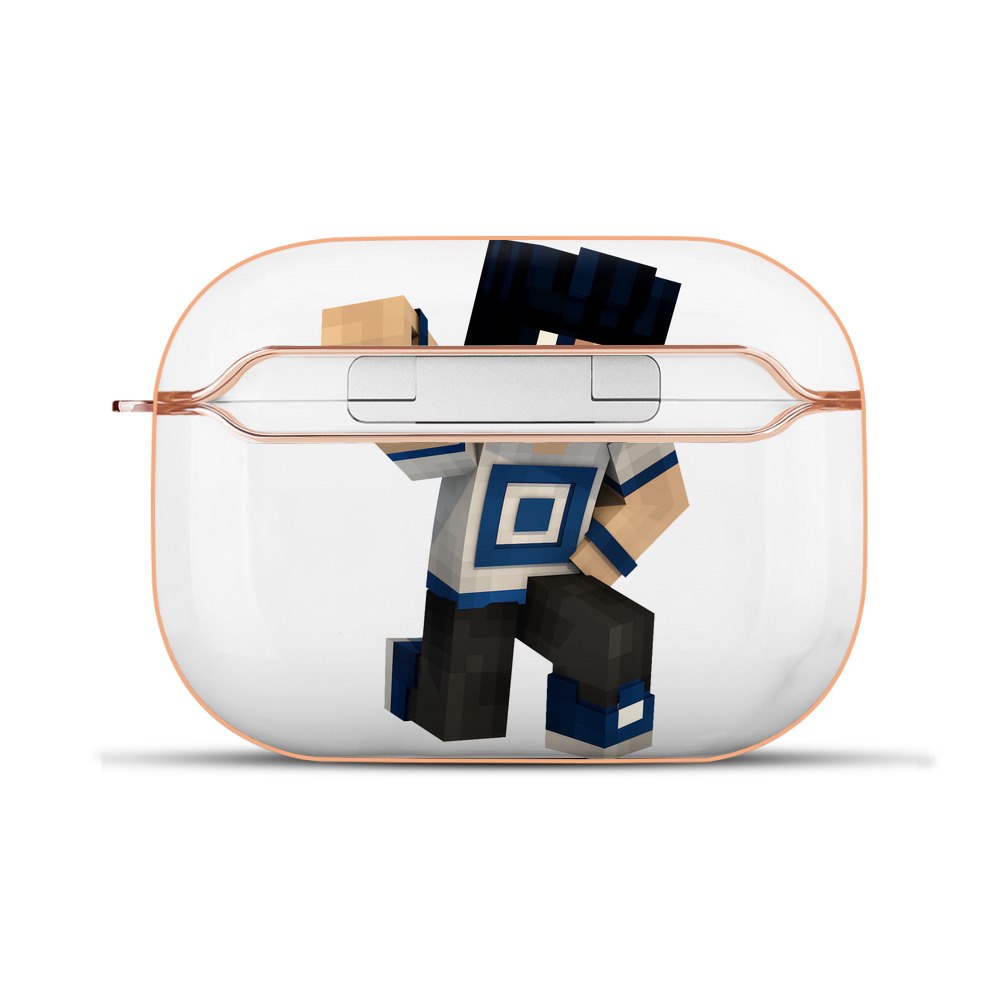 （画像用） マインクラフト ブロックの世界 Minecraft MC Block world 【AirPods Pro用】ハードシェル保護ケース｜耐衝撃・防指紋・カラビナ付き商品仕様