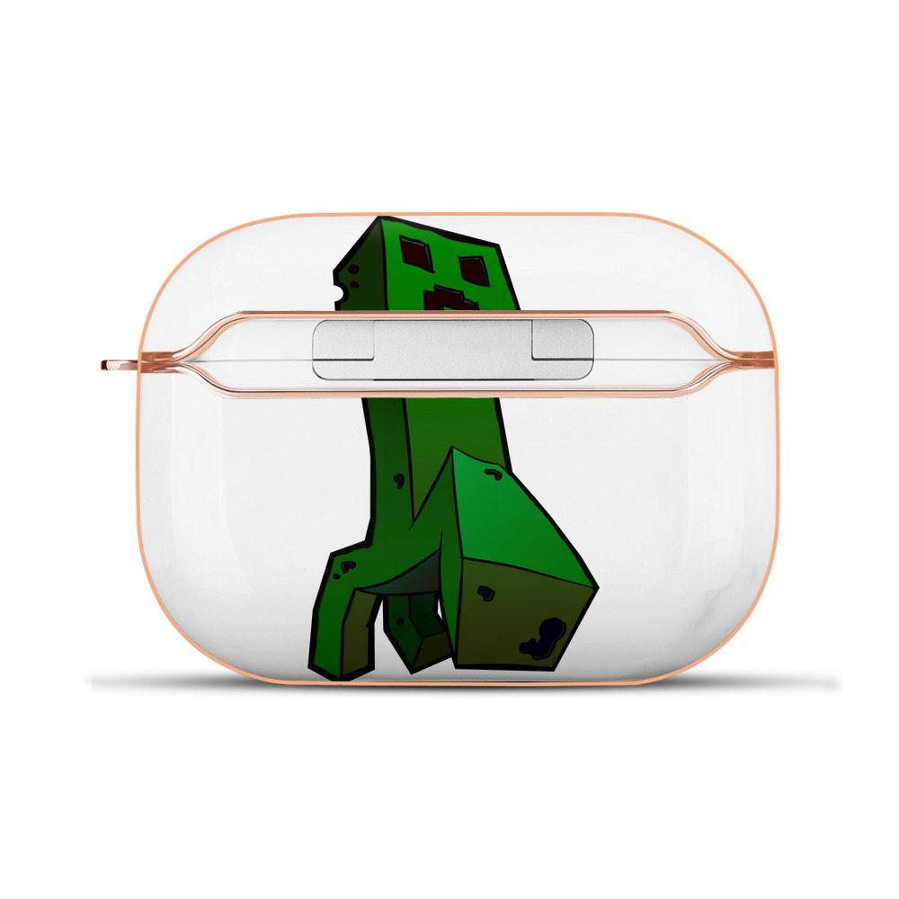 （画像用） マインクラフト ブロックの世界 Minecraft MC Block world 【AirPods Pro用】ハードシェル保護ケース｜耐衝撃・防指紋・カラビナ付き商品仕様