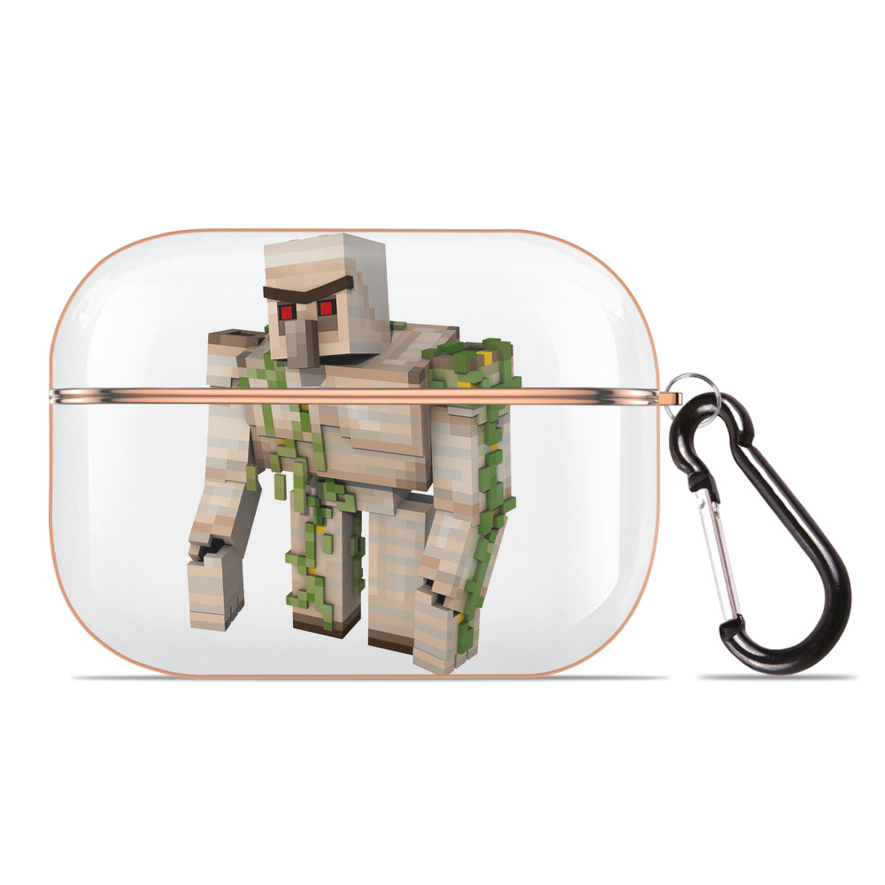 （画像用） マインクラフト ブロックの世界 Minecraft MC Block world 【AirPods Pro用】ハードシェル保護ケース｜耐衝撃・防指紋・カラビナ付き商品仕様